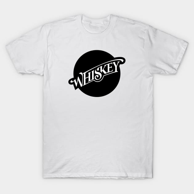 Whiskey Lettering T-Shirt by vectalex